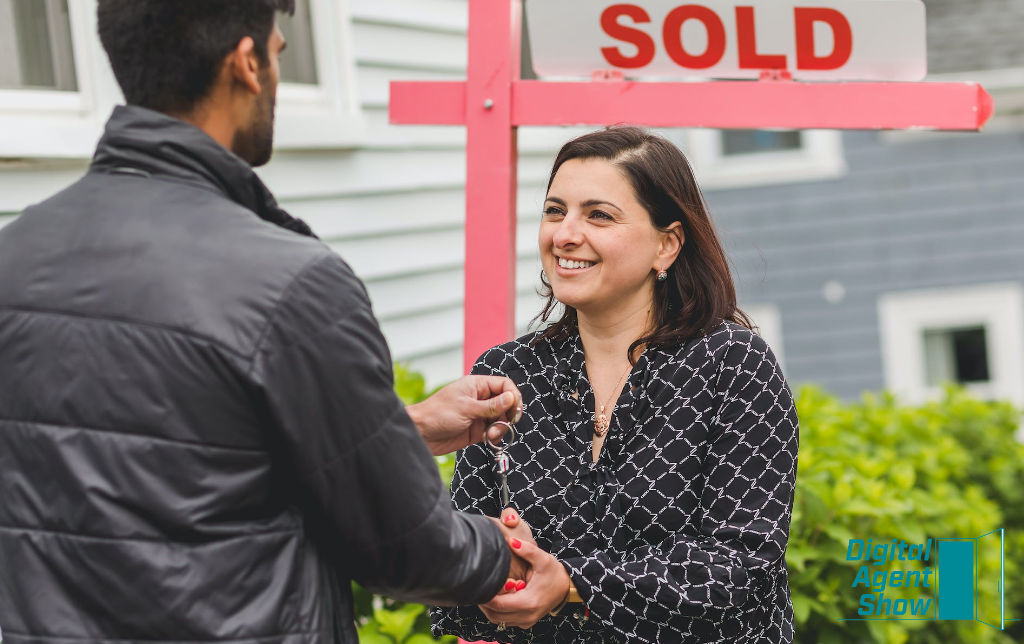 District of Columbia real estate agent delivers keys to client